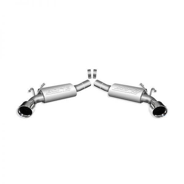 BORLA AXLE-BACK EXHAUST TOURING FOR 2010-2013 CHEVROLET CAMARO SS 6.2L V8 AUTOMATIC/ MANUAL TRANSMISSION REAR WHEEL DRIVE 2 DOOR COUPE/ CONVERTIBLE.