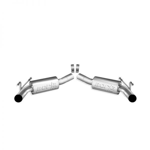 BORLA AXLE-BACK EXHAUST S-TYPE FOR 2010-2013 CHEVROLET CAMARO SS 6.2L V8 AUTOMATIC/ MANUAL TRANSMISSION REAR WHEEL DRIVE 2 DOOR COUPE/ CONVERTIBLE W/GROUND EFFECTS PACKAGE (GFX).
