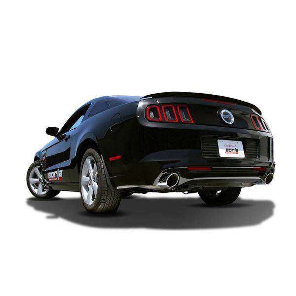 BORLA AXLE-BACK EXHAUST TOURING FOR 2013-2014 FORD MUSTANG GT/ 2013 BOSS 302 - 5.0L V8 AUTOMATIC/ MANUAL TRANSMISSION REAR WHEEL DRIVE 2 DOOR COUPE/ CONVERTIBLE.