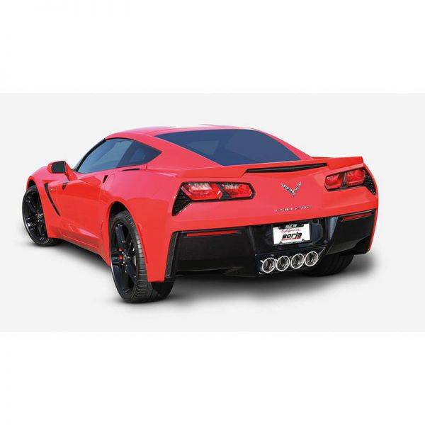 BORLA AXLE-BACK EXHAUST S-TYPE FOR 2014-2019 CHEVROLET CORVETTE (C7) 6.2L V8 AUTOMATIC/ MANUAL TRANSMISSION REAR WHEEL DRIVE 2 DOOR WITH AFM WITHOUT NPP (DUAL MODE EXHAUST).