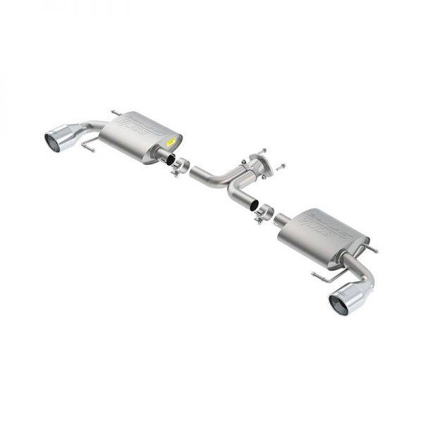 BORLA AXLE-BACK EXHAUST S-TYPE FOR 2014-2018 MAZDA 3 2.0L/ 2.5L 4 CYL. AUTOMATIC/ MANUAL TRANSMISSION FRONT WHEEL DRIVE 5 DOOR HATCHBACK.